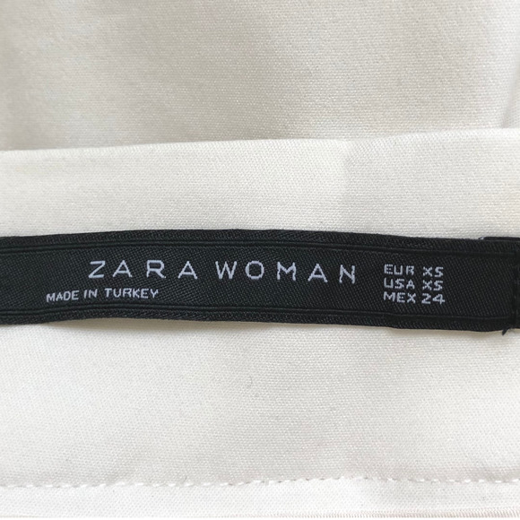 Zara Woman High-Waist Colorful Bead-Embellished Shorts in Creamy Off-White, XS - Picture 7 of 8